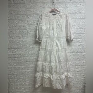 Loveshackfancy dress white never worn size 10